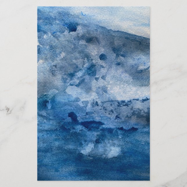 Blue Wave Card Briefpapier (Vorderseite)