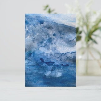 Blue Wave Card Mitteilungskarte