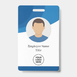 Blue Wave Custom Employee ID Abzeichen Ausweis