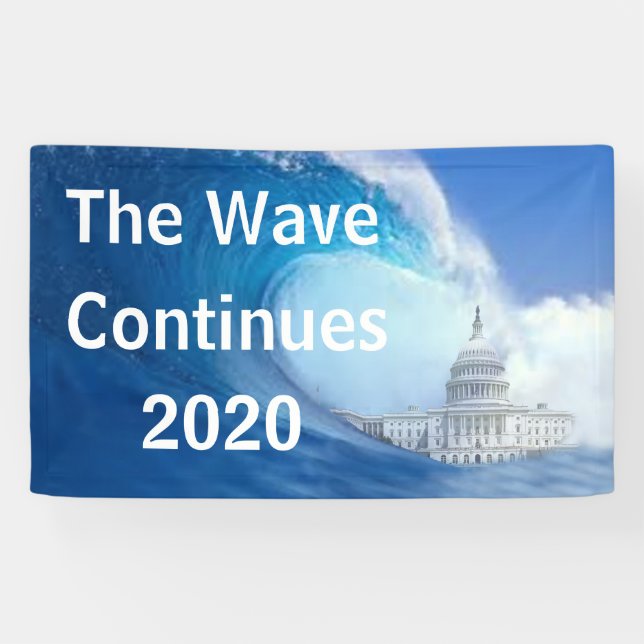 Blue Wave Election 2020 anpassen Banner (Horizontal)