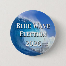 Blue Wave Election 2026 Button