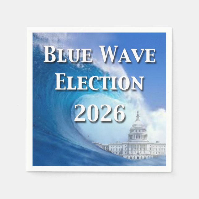 Blue Wave Election 2026 Serviette (Vorderseite)