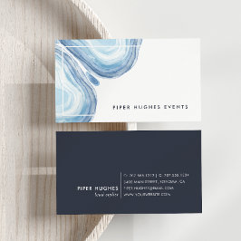 Blue Wave Geode Visitenkarte