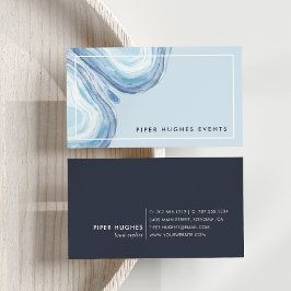 Blue Wave Geode Visitenkarte