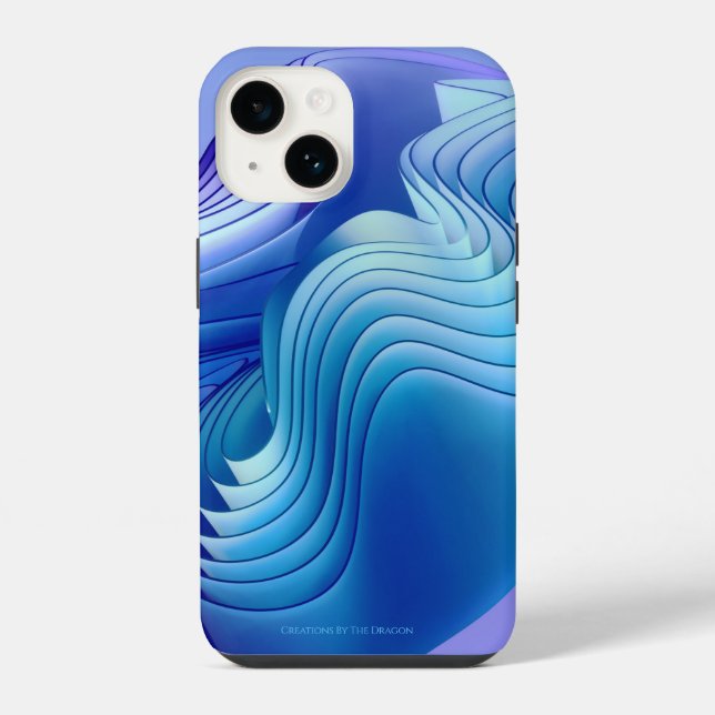 Blue Wave iPhone / iPad Gehäuse 14 Hülle (Rückseite)