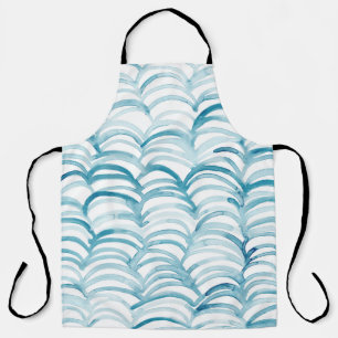 Blue Wave japanischer Style MusterIllustration Schürze