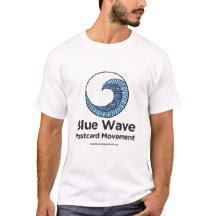 Blue Wave Postcard-Bewegung