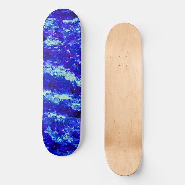 Blue Wave Skateboard (Vorderseite)