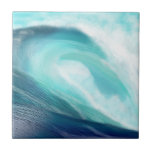 Blue Wave Tile Fliese<br><div class="desc">Blaue Wellenfliese mit einzigartigen Kunstwerken</div>