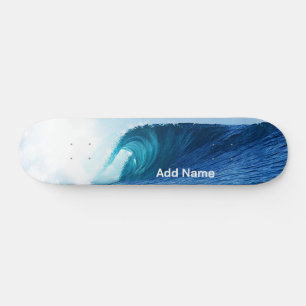 Blue Wave Tube Surfing Lombok Indonesien Custom Skateboard