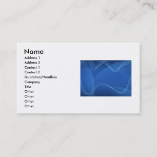Blue Waves Business Card Visitenkarte