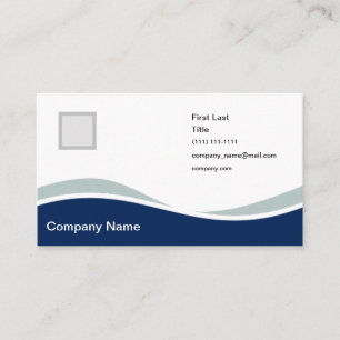 Blue Waves Business Card Visitenkarte