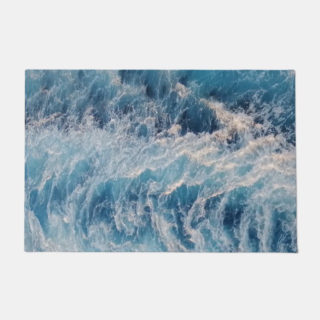 Blue Waves Fußmatte (Vorderseite)