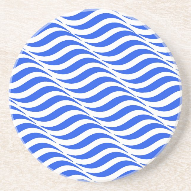 Blue Waves Getränkeuntersetzer (Vorne)
