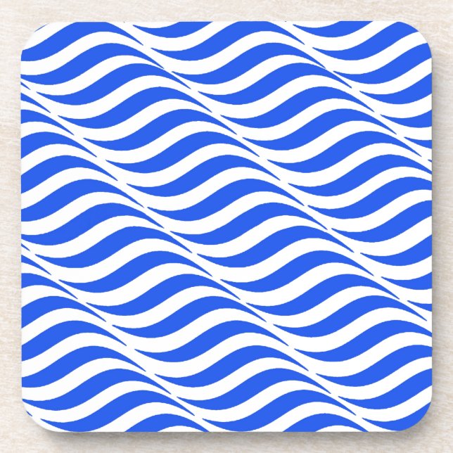Blue Waves Getränkeuntersetzer (Vorderseite)
