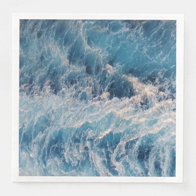 Blue Waves Serviette (Vorderseite)