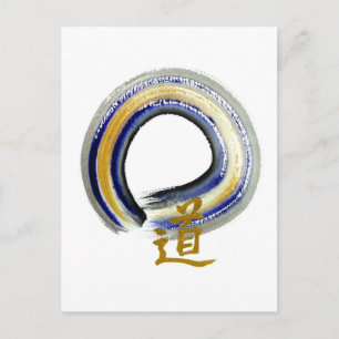 Blue Way, Zen Enso Postkarte