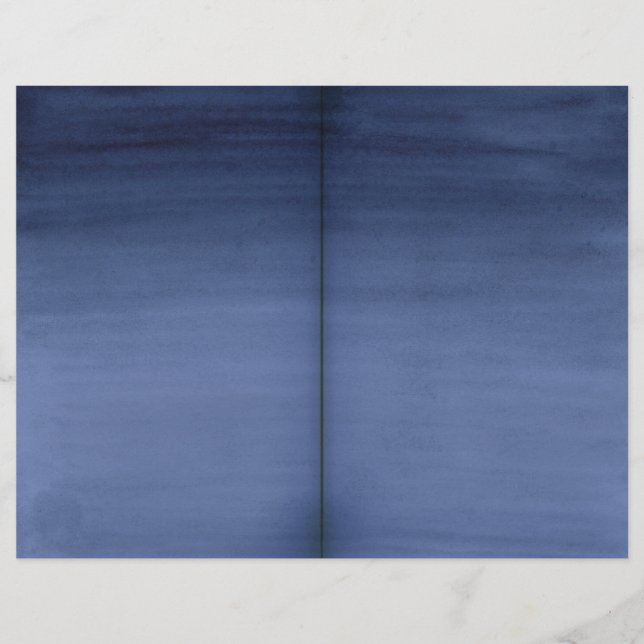 Blue Wcolor Wash Scrapbook Paper (Vorderseite)