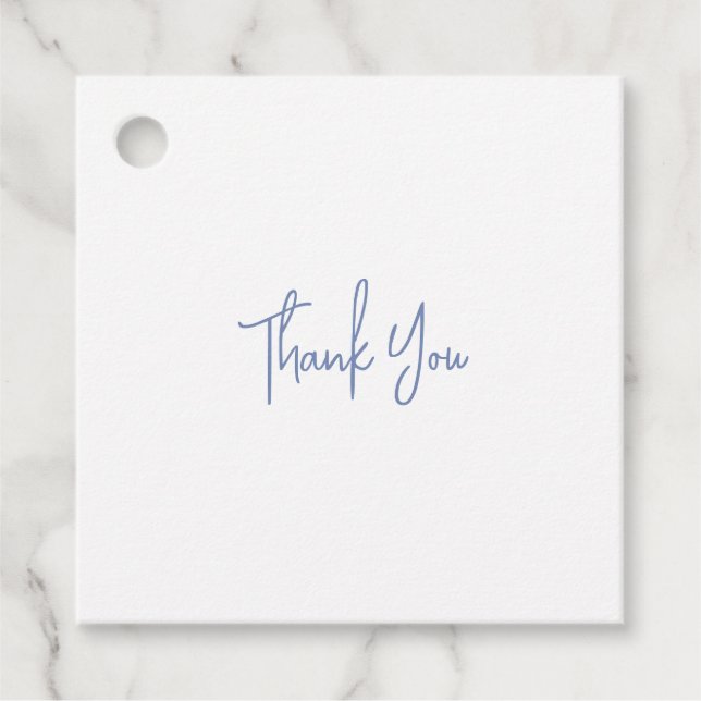 Blue Wedding Geschenkanhänger (Vorderseite)