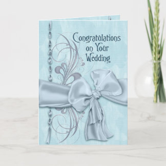 Blue Wedding Karte