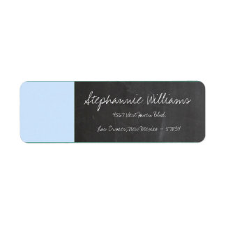 Blue Wedding Return Label