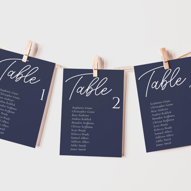 Blue Wedding Table Cards Einladung (Von Creator hochgeladen)