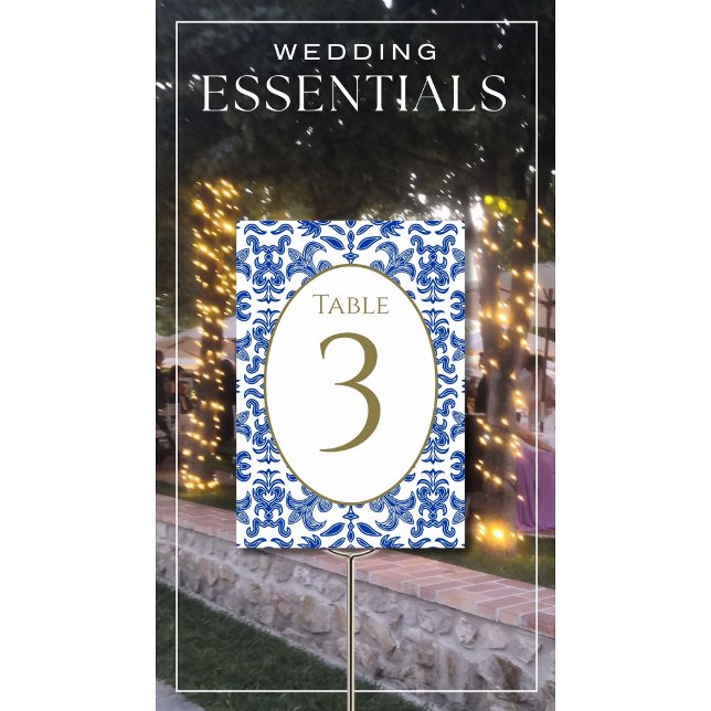 Blue Wedding Tischnummer (Von Creator hochgeladen)