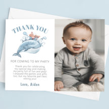 Blue Whale Boy Birthday Foto