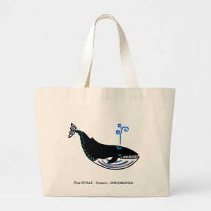 Blue WHALE - Jumbo tote bag Jumbo Stoffbeutel