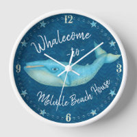 Blue Whale Nautical Whalecome | Benutzerdefiniert
