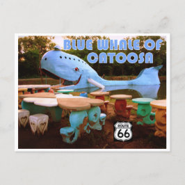 Blue Whale of Catoosa on Route 66 Postcard Postkarte