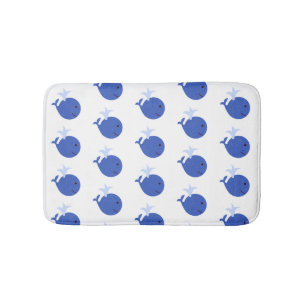 Blue Whale Shiplap Badezimmer Kinder Badematte