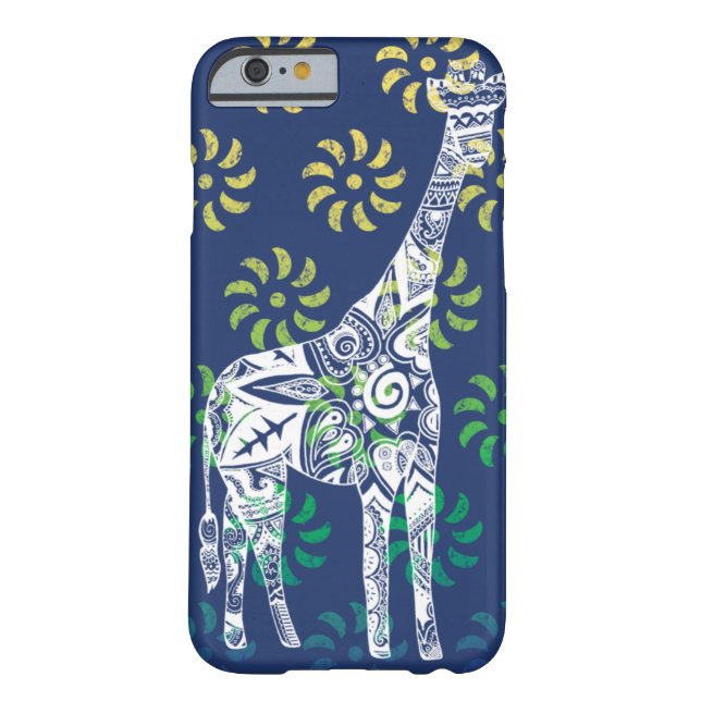 Blue Whirls Giraffe iPhone 6 Fall Case-Mate iPhone Hülle (Rückseite)