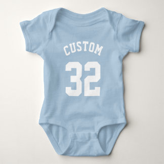 Blue & White Baby | Sports Jersey Design Baby Strampler