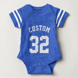 Blue & White Baby | Sports Jersey Design Baby Strampler