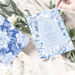 Blue White Birds Peony Chinoiserie Garden Wedding Einladung<br><div class="desc">Dieses chinoiserie-inspirierte Design besticht durch elegante botanische Blumen,  Vögel und Grünpflanzen in Weiß und Blau. Personalisieren Sie die Einladung mit Ihren Daten und wenn Sie gewollt,  um den Stil und die Platzierung des Textes weiter zu ordnen,  klicken Sie bitte auf den Button "Weitere Anpassung".</div>