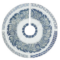 Blue White Blumenchinesisch Runde