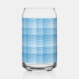 Blue White Checker Abstract Pattern Dosenglas