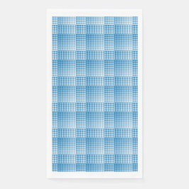 Blue White Checker Abstract Pattern Serviette