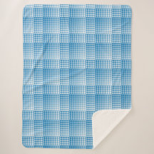 Blue White Checker Abstract Pattern