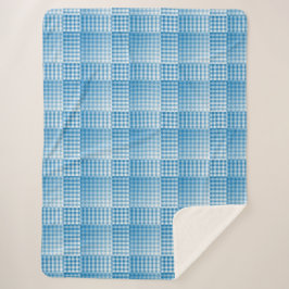 Blue White Checker Abstract Pattern Sherpadecke
