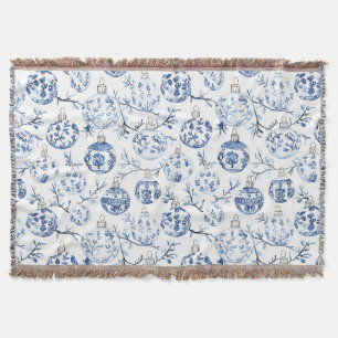 Blue White Chic Blues Weihnachtsschmuck Decke