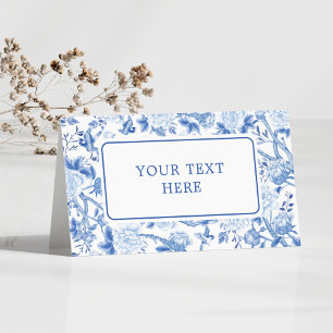 Blue White Chinoiserie Blues Hochzeitssitze Platzkarte