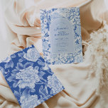 Blue White Chinoiserie Blumengarten 50. Geburtstag Einladung<br><div class="desc">Dieses chinoiserie-inspirierte Design besticht durch elegante botanische Blumen,  Vögel und Grünpflanzen in Weiß und Blau. Personalisieren Sie die Einladung mit Ihren Daten und wenn Sie gewollt,  um den Stil und die Platzierung des Textes weiter zu ordnen,  klicken Sie bitte auf den Button "Weitere Anpassung".</div>