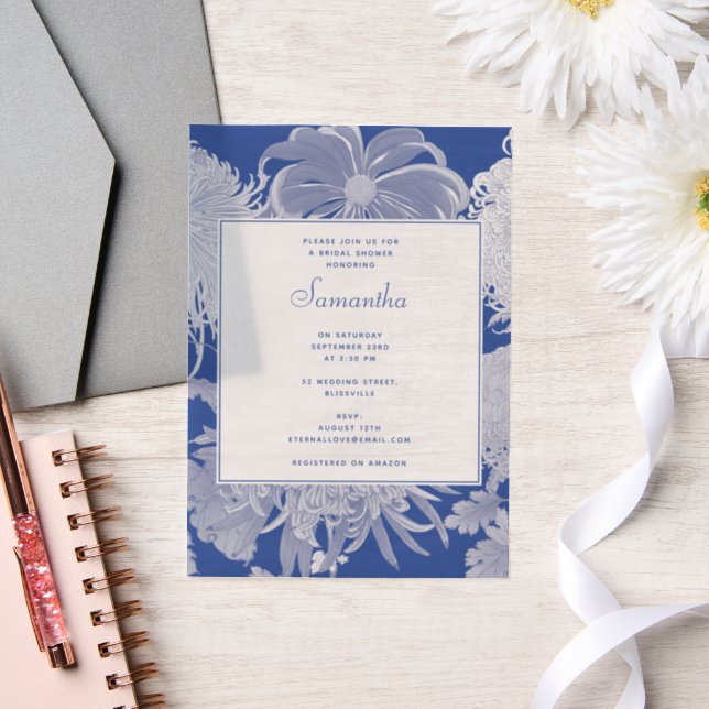 Blue White Chinoiserie Brautparty (Hochzeit)