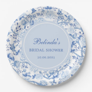 Blue White Chinoiserie Brautparty Pappteller