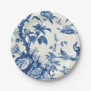 Blue & White Chinoiseries Pappteller