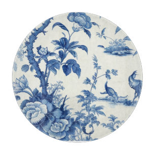 Blue & White Chinoiseries Schneidebrett