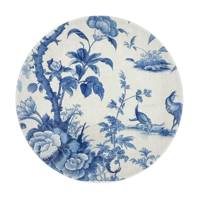 Blue & White Chinoiseries Schneidebrett (Vorderseite)