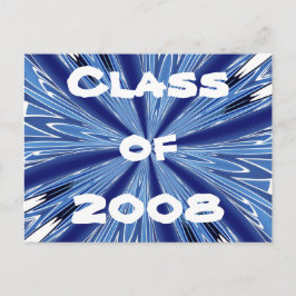 Blue & White Class 2008 Postkarte